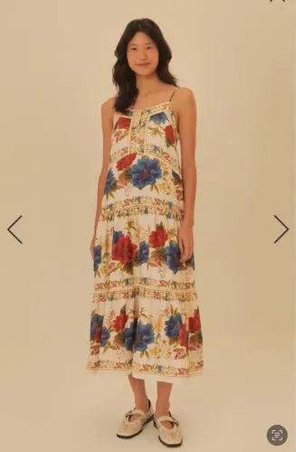 Farm - Vestido Longo Floral Sofia 