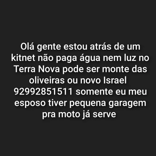 Estou procurando kitnet 