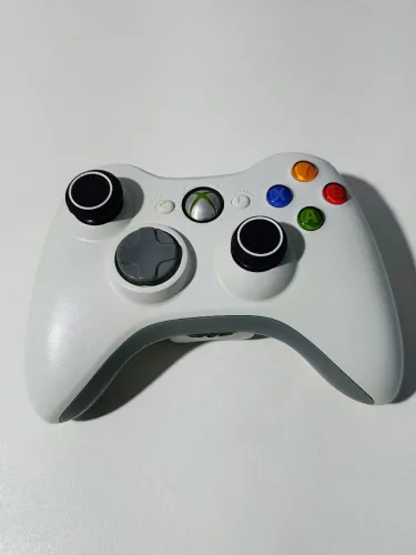 Controle original Xbox 360 branco sem fio