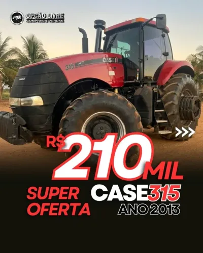 Trator Case Magnum 315 ano 2013