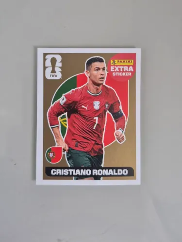 Figurinha CR7 GOLD álbum 2026 - EXTRA STICKER