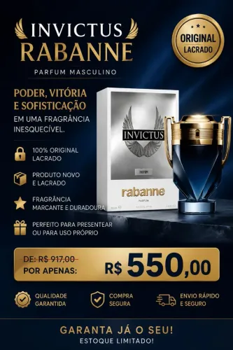 Perfume rabanne invictus parfum masculino