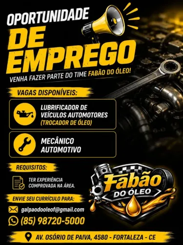 Vaga para Mecânico