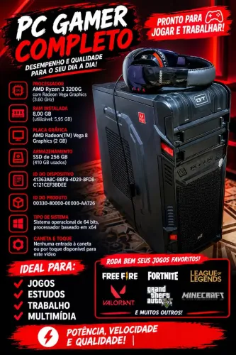 PC gamer Vendo ou Troco por PS4