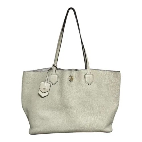 Bolsa Tory Burch Original tote ombro cinza couro legítimo