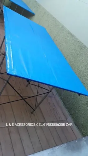 Mesa sanfonada de ferro