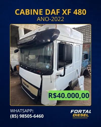 CABINE DE CAMINHÃO - DAF XF 480 / Ano 2022