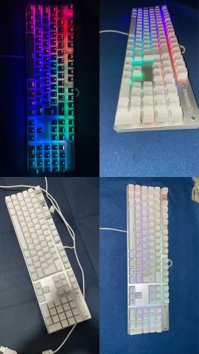 Teclado Mecânico Gamer Fallen Ace RGB, Switch Gateron Blue, ABNT2, Branco
