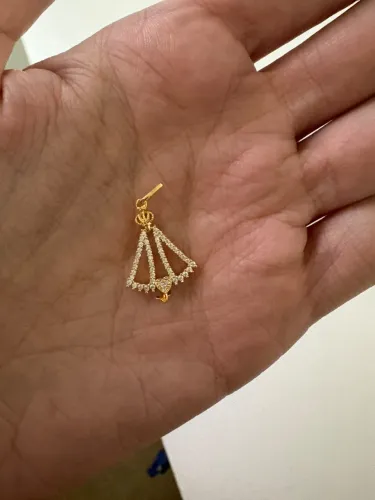 Pingente Nossa Senhora Aparecida com zircônia