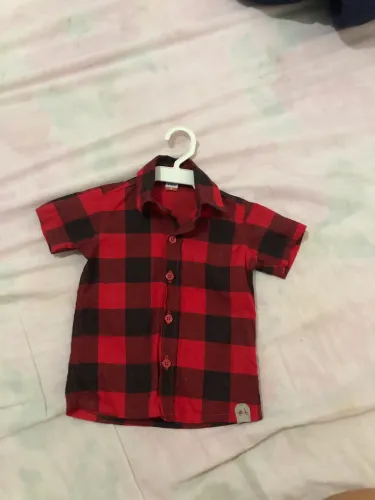 Blusa xadrez infantil 
