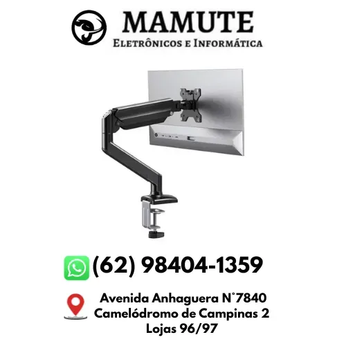 Suporte Para Monitor E Tv Mesa Articulado A Gás Pistão De 17 A 30 Polegadas