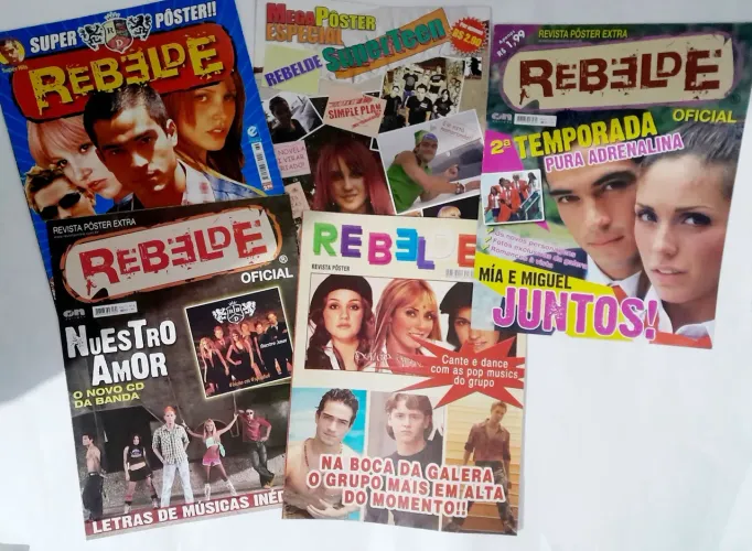 RBD - combo com 5 pôsteres.