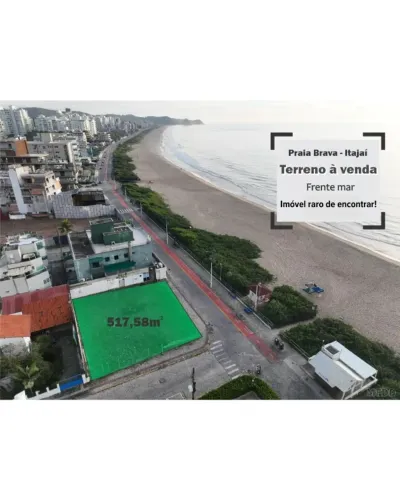 Terreno frente mar - 517,58m² - Praia Brava (Itajaí/SC)