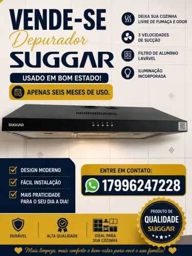 Depurador Suggar para fogão 5/6 bocas