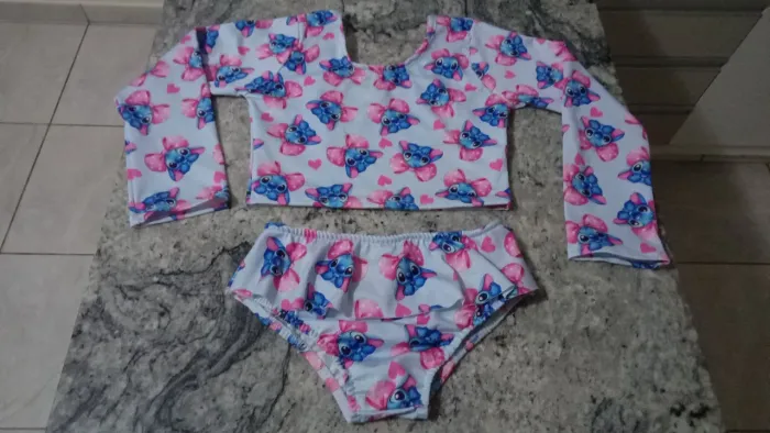 BIQUÍNI STITCH INFANTIL NOVO 