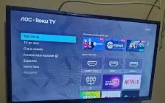 Tv com defeito.