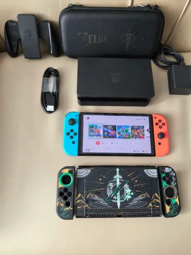 Nintendo switch oled desbloqueado 128GB lotado de jogos