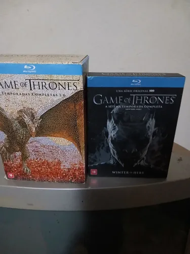 game of thrones box blue Ray, temporadas 1 a 6 mais 7.
