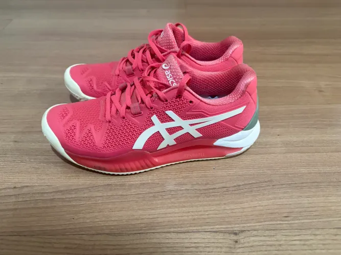 Tênis de Tennis Saibro Asics resolution feminino rosa Tam. 36