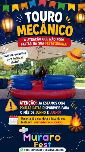 Aluguel de Touro Mecânico para Festas e Eventos