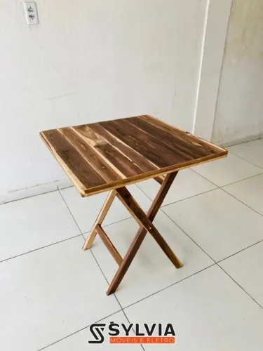 MESA DOBRAVEL DE MADEIRA 70 x 70