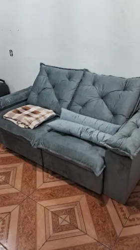Sofá retrátil e reclinável 2 metro 