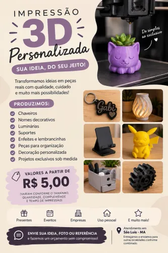 Impressão 3D | Brindes - Lembrancinhas - Funko Pop - Geek - Peças Sob Encomenda