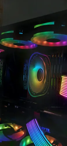 Cooler torre argb para processador 6 heatpipes gamer