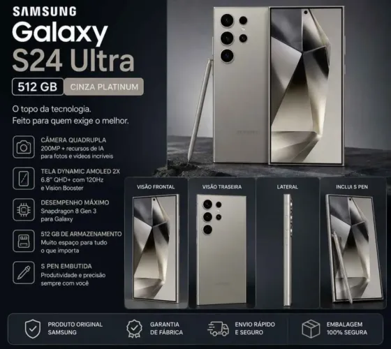 S24 Ultra 512 GB Com NF
