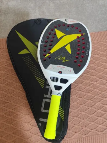 Raquete Beach Tennis Drop Shot Ralf Abreu 12K peso 332gr balance de 25.7