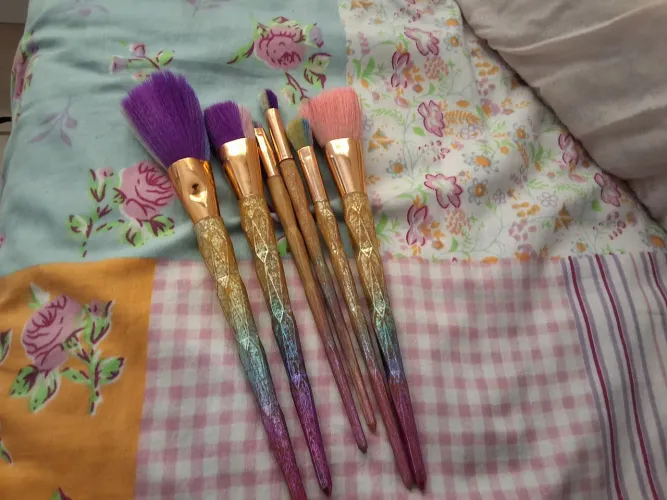 Kit com 6 pincéis de unicórnio