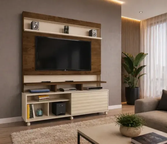 Perfeito na sua sala ! Home para tv ate 55 polegadas , entrega e montagem grátis !