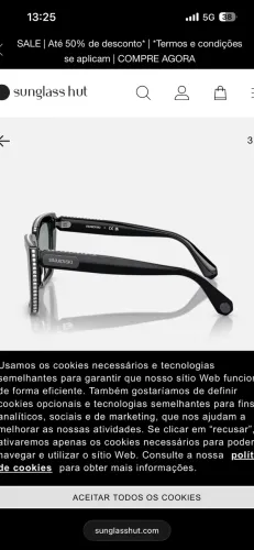 Óculos solar Swarovisk