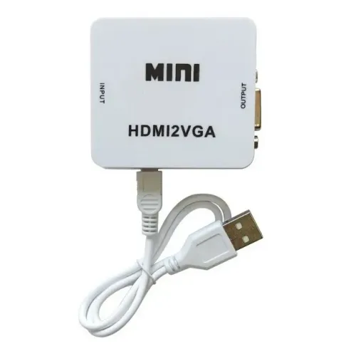 Conversor de HDMI para VGA Com alimentação USB
