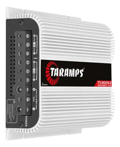 Modulo Taramps Ts800x4 2 Ohms 800W Potencia Rms Amplificador Som Automotivo Entrada Rca E 