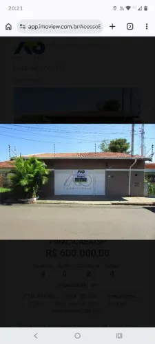 Casa em Piracicaba nova Piracicaba/ jardim monumento