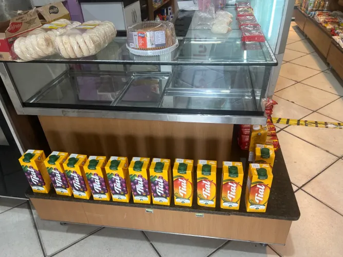 Balcão expositor seco com led