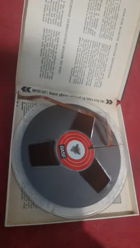 fitas magnética de rolo BASF EXCELENTE ESTADO.