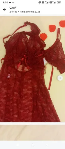 Camisola de Renda Nova na etiqueta.Tam G na cor vinho.