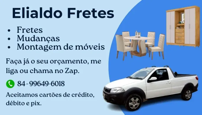 Montagem de móveis novos e usados, fretes e mudanças