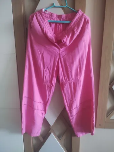 Calça Rosa Fluída