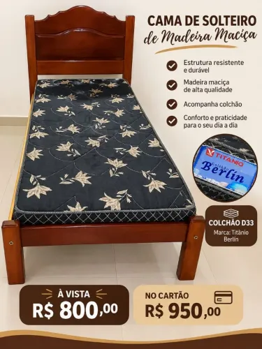Vende-se cama de solteiro