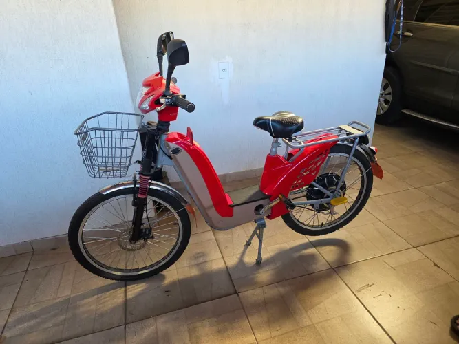 Bicicleta Elétrica 350w 48v 12ah Sousa Bike Cor Vermelha (Usado)