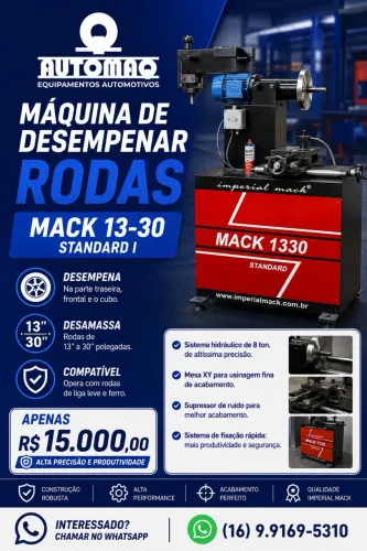 Máquina de Desempenar Rodas