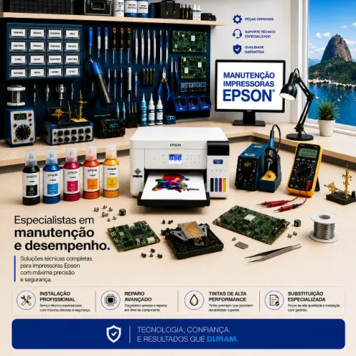 Técnico Especialista Impressora Epson Eco Tank (Tijuca-RJ) manutenção cabeça placa tinta
