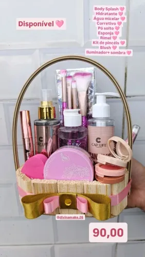 Cesta de maquiagem completa