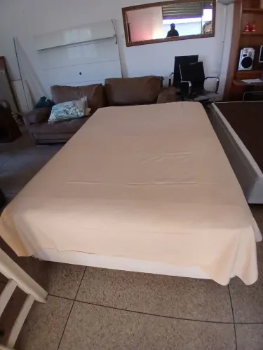 CAMA BOX DE CASAL COM COLCHÃO