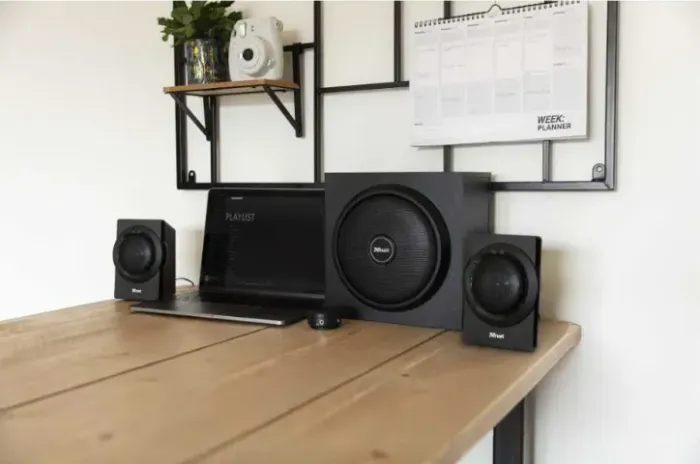 Caixa de Som Trust Yuri Stereo 60W RMS, com Subwoofer, Grave e Som Treme Tudo