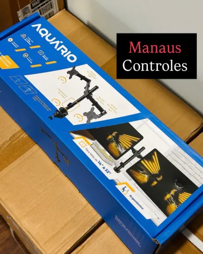 Suporte Duplo para Monitor em Morsa 14 a 32 Polegadas ( Promoção )