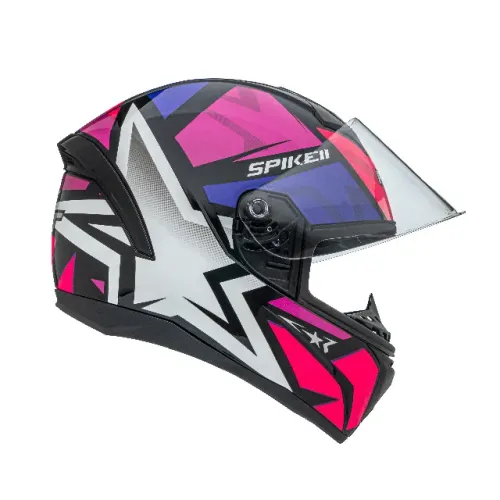 Capacete Peels Spike II 1ST Preto com Rosa